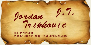 Jordan Tripković vizit kartica